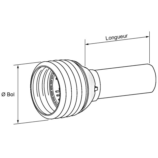 Demi Protecteur Grand Angle Exterieur PWE/SPFH25 LG1000 Gorge 63 référence fournisseur 245166